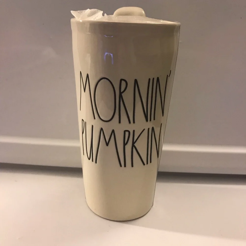 Rae Dunn Mornin’ Pumpkin Tumbler